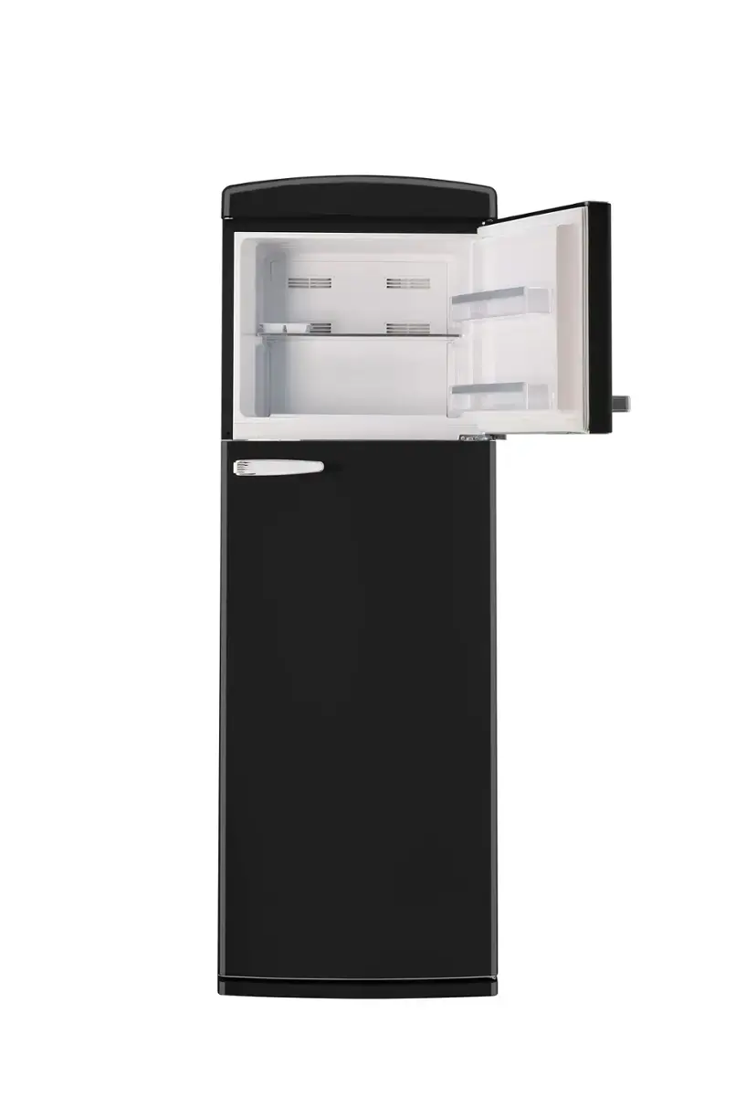 Alt View 6. Unique Appliances - Classic Retro 11 cu.ft. Top Freezer Refrigerator - Midnight Black.