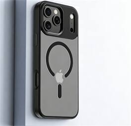 SKRAN - Elegant Magnetic Rotating Bracket Case for iPhone 17 Pro Max - 360° Magnetic Stand Phone Cover,Anti-Fall Protective Case - Black