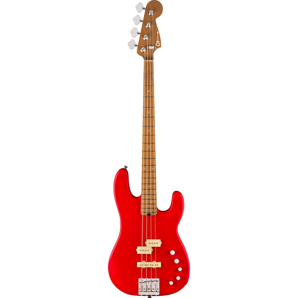 Charvel - Pro-Mod San Dimas PJ IV MAH Bass Guitar, Caramelized Maple Fingerboard, Satin Ferrari Red price history on PriceWatchPro
