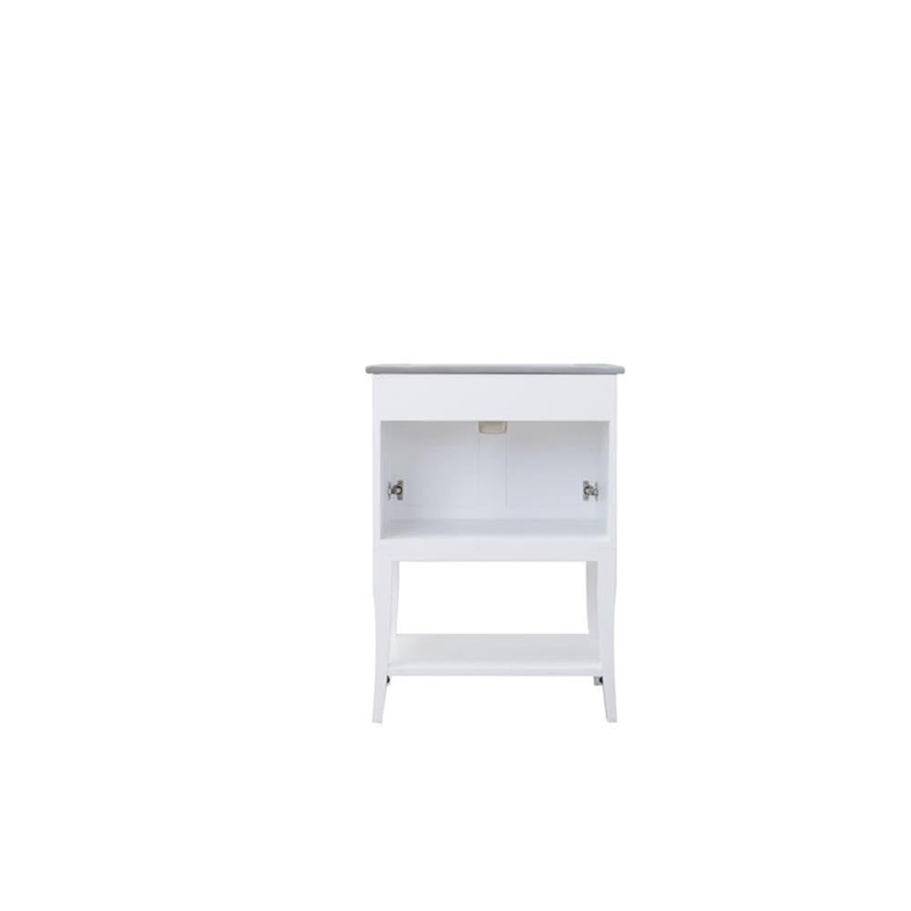 Alt View 1. Elegant Kitchen and Bath - 2 Doors Cabinet 24 In. X 18 In. X 34 In. In White - White.