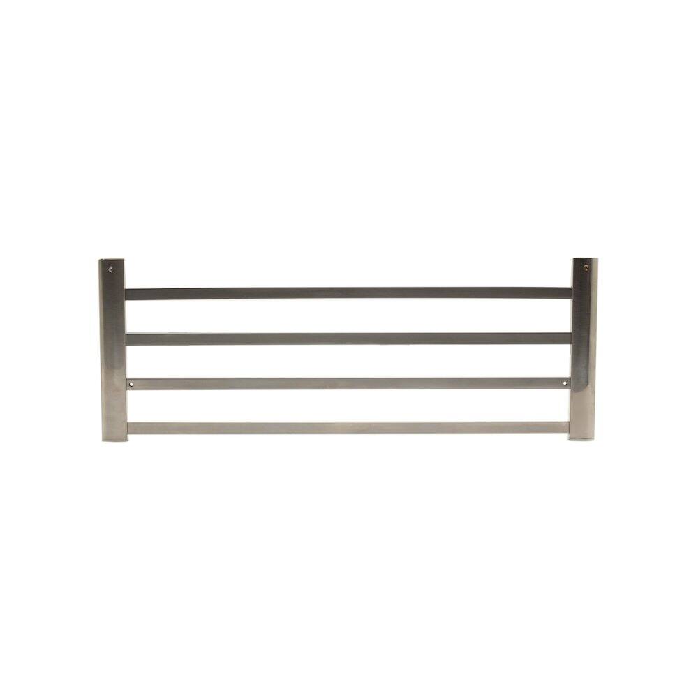 Back. Alfi - Brushed Nickel 24 inch Towel Bar & Shelf Bathroom Accessory - Silver.