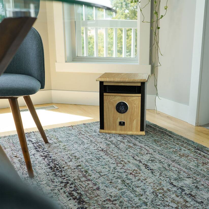 Alt View 2. Heat Storm - 1500 Watt Black Infrared Cabinet Heater - Black.