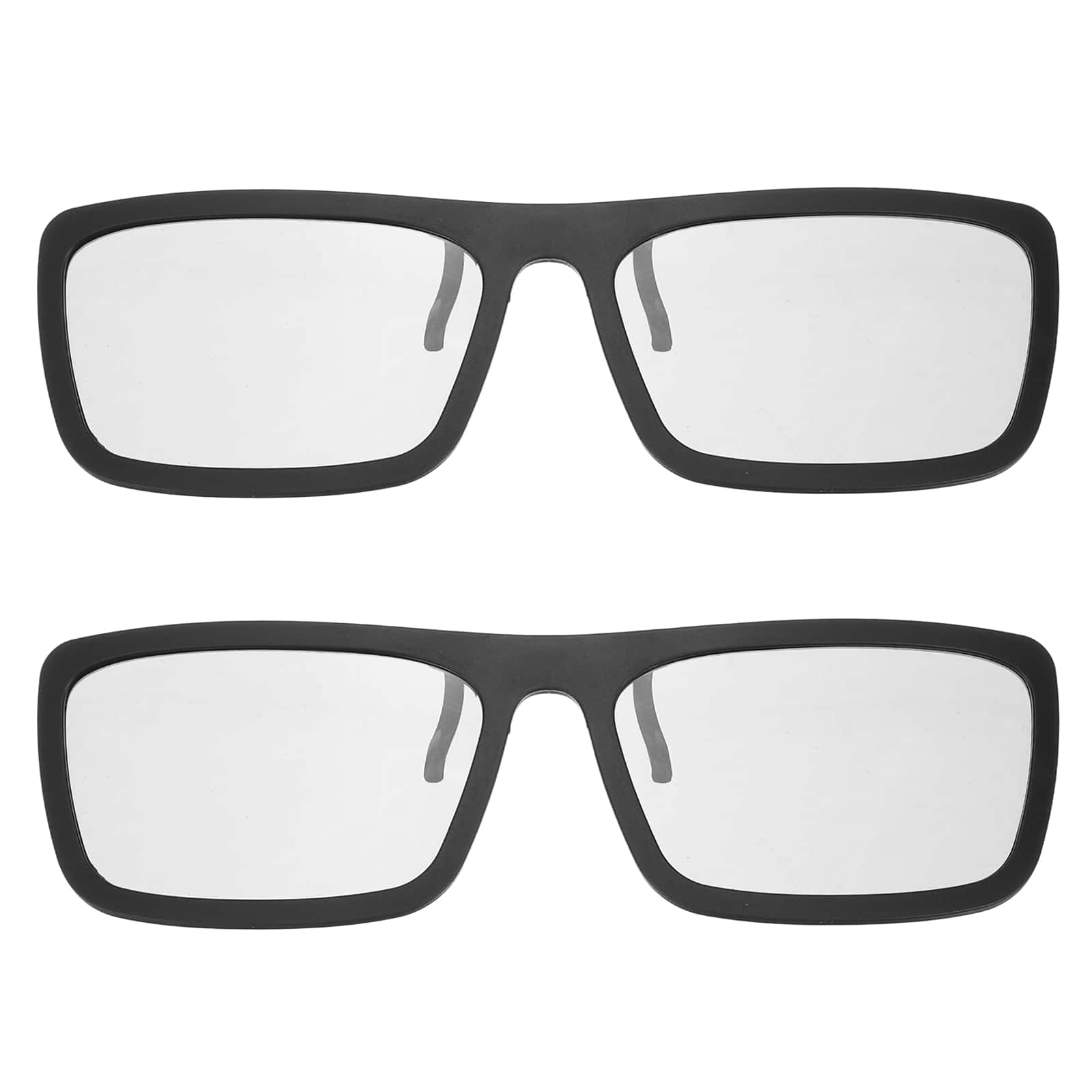 Unique Bargains - 2pcs Polarized 3D Glasses, Passive 3D Viewing Frames for RealD Movies Theater Games TV - Black