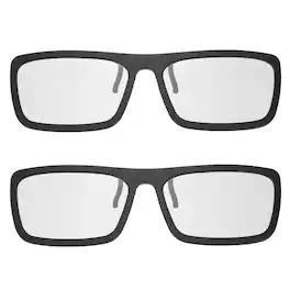 Unique Bargains - 2pcs Polarized 3D Glasses, Passive 3D Viewing Frames for RealD Movies Theater Games TV - Black