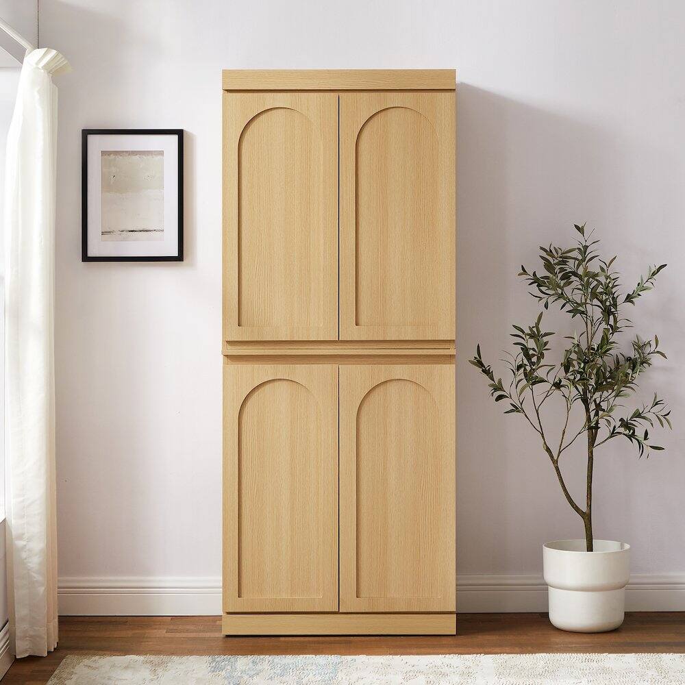 Alt View 8. Crosley Furniture - Marco Kitchen Pantry Storage Cabinet - Ash.