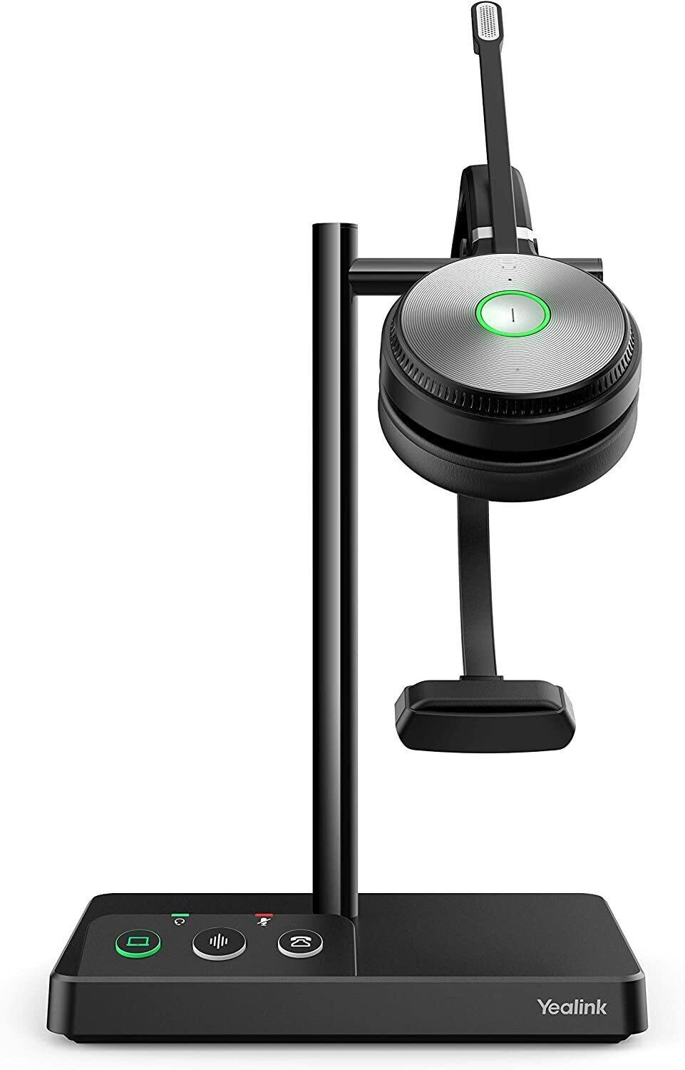 Left. Yealink - Yealink WH62 Mono UC Wireless Noise Canceling Headset Connects and Works with USB - Black.