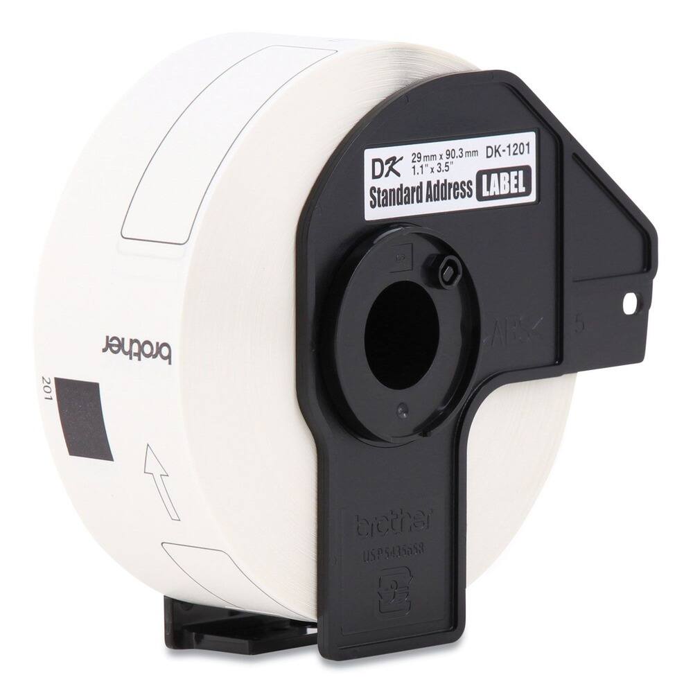 29 mm x 90.3 mm  
DK-1201  
1.1" x 3.5"  
Standard Address LABEL  
brother  
USP543S8S3  
ABSX 5