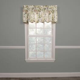 Ellis Curtain - Abigail High Quality Water Proof Room Darkening Blackout Tailored Window Valance - 80x15" - Multi