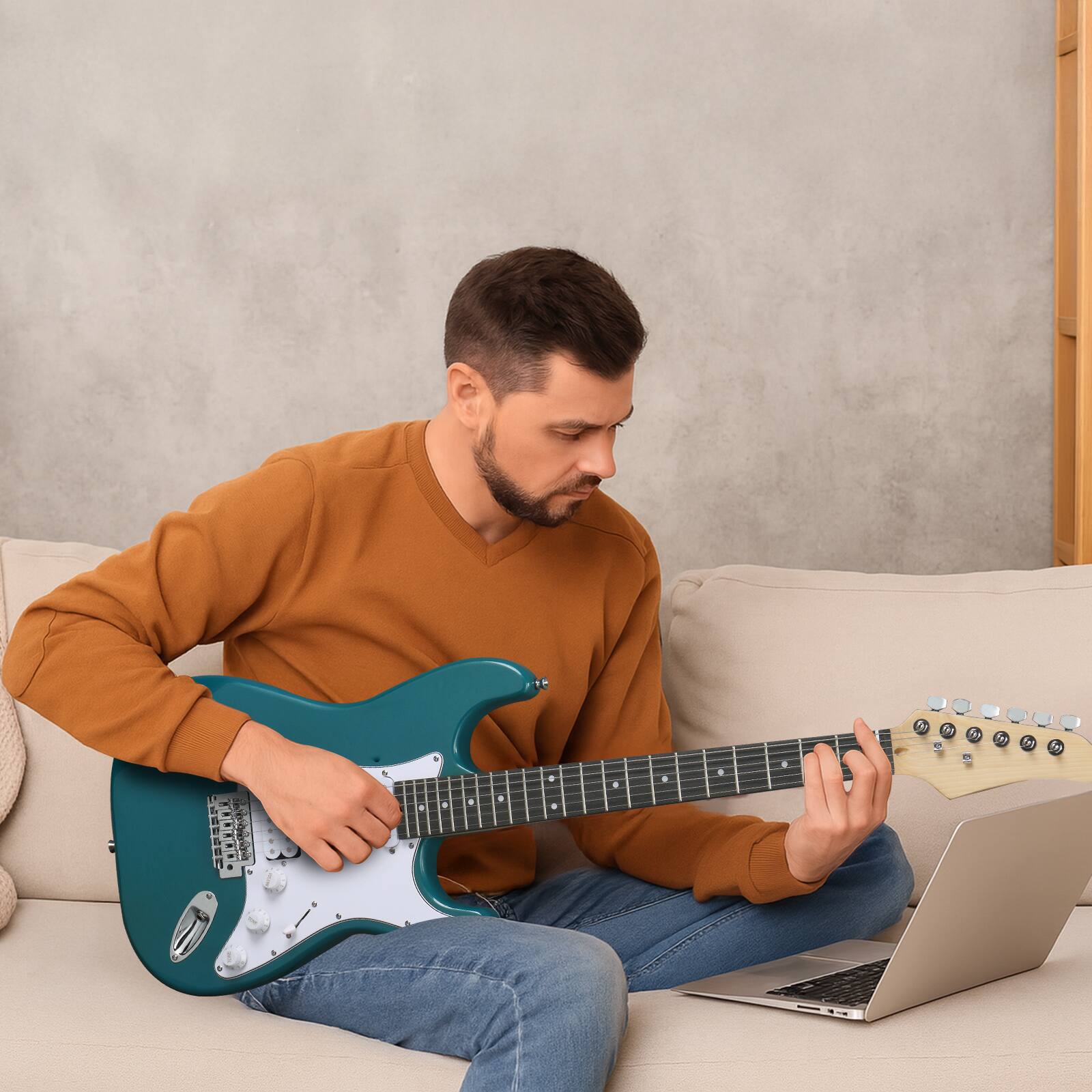 Alt View 1. Winado - KW101 36in Small Scale Electric Bass Guitar Suit, 10W AMP for Beginner.