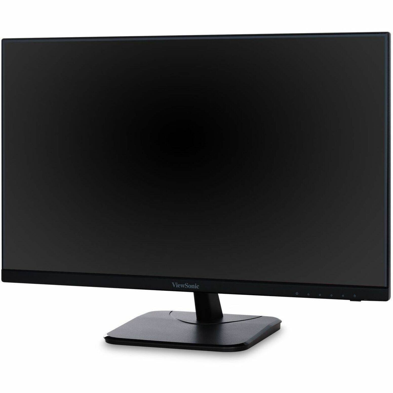 Left. ViewSonic - VA2756-4K-MHD 27" IPS LCD 4K UHD Monitor (HDMI, Display Port) - Black.