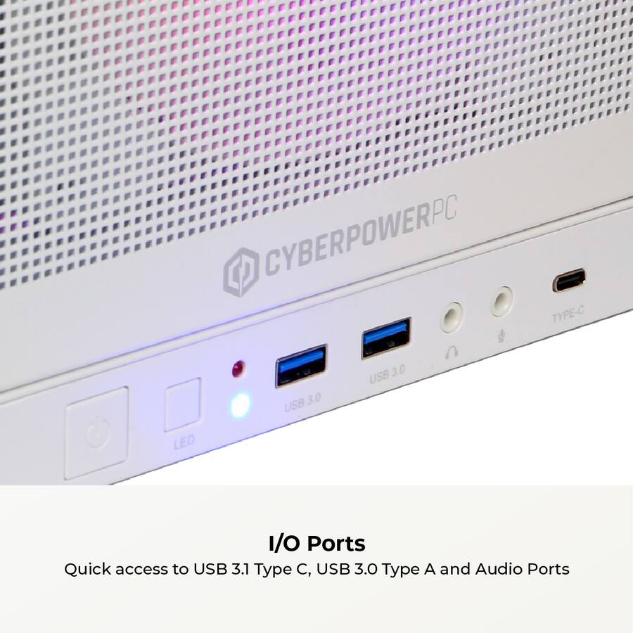 Cyberpowerpc Led Button CyberPowerPC Gaming Desktop Intel Core Ultra 9 285 NVIDIA GeForce RTX ...
