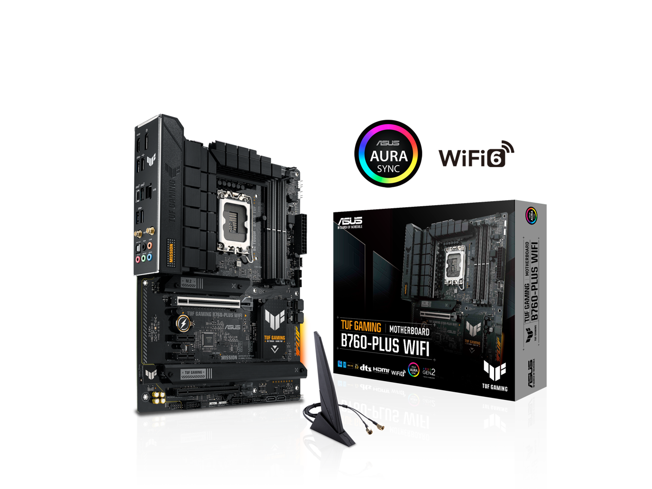 ASUS - GAMING B760-PLUS WIFI Gaming Desktop Motherboard