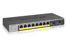 NETGEAR Yellow/Link Green-Link at 1000M, Link/Act Mode: POE Link/Act Link/Act 9F NETGEAR 7 8 6 at 30 watts/ 5 4 port max. Power 3 2 9 Reset POE 1 2 PoE Max Ports 4 3 5 J
GS110TP Link/Act 10F 10F