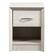 Front. CorLiving - Newport 1 Drawer Nightstand - White Washed Oak.