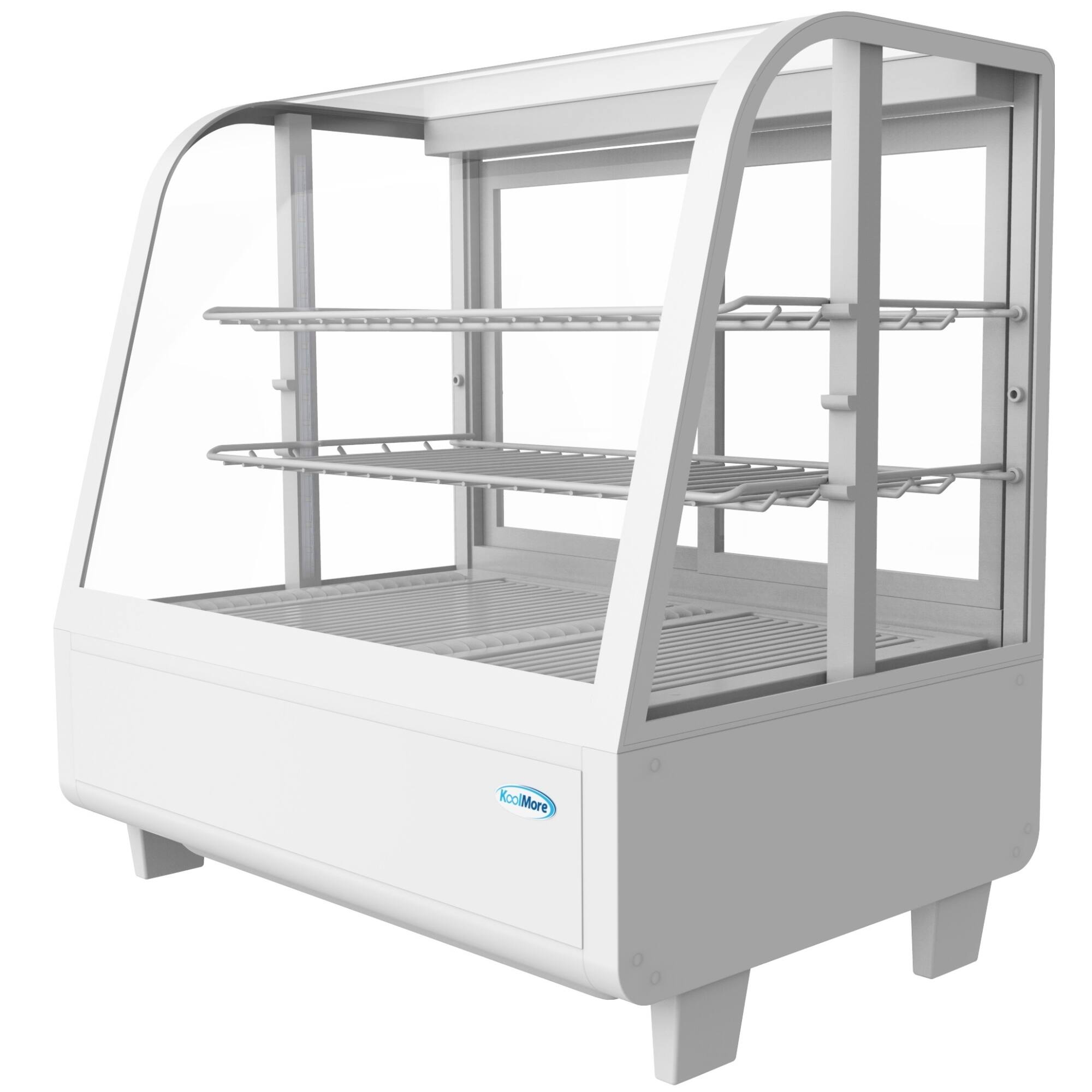 Left. Koolmore - 27 in. Countertop Display Refrigerator - 3.6 Cu Ft. CDC-3C-WH - White.