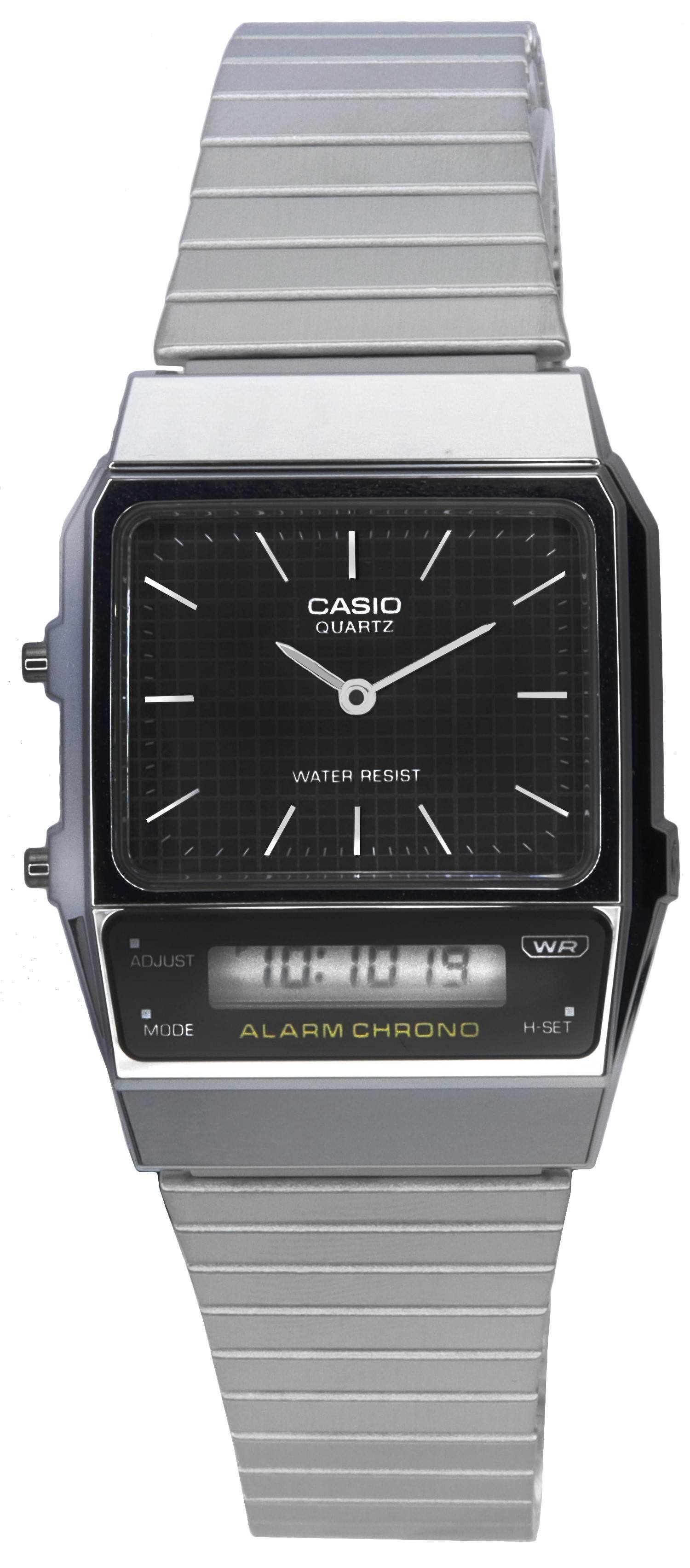 CASIO QUARTZ WATER RESIST WR ADJUST 10:10 19 MODE ALARM CHRONO H-SET