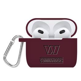 Artinian - Washington Commanders Debossed Silicone AirPods Gen Three Case Cover - No Size - Multicolor