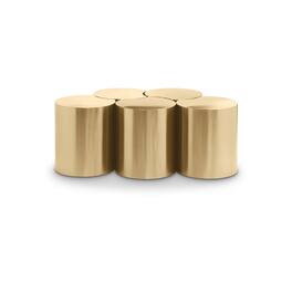 Meridian Furniture - Dimple Coffee Table - Gold