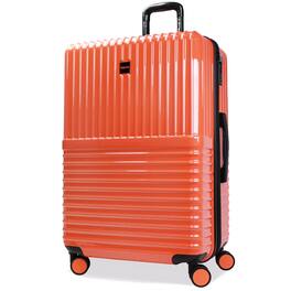World Traveler - Tonal 28-Inch Lightweight Polycarbonate Expandable Spinner Luggage with TSA Lock - Coral