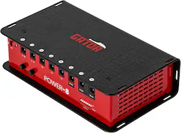 Gator - Pedal Board Power Supply with 8 Isolated Outputs, 12V AC, SAG Voltage Control, and Universal Input