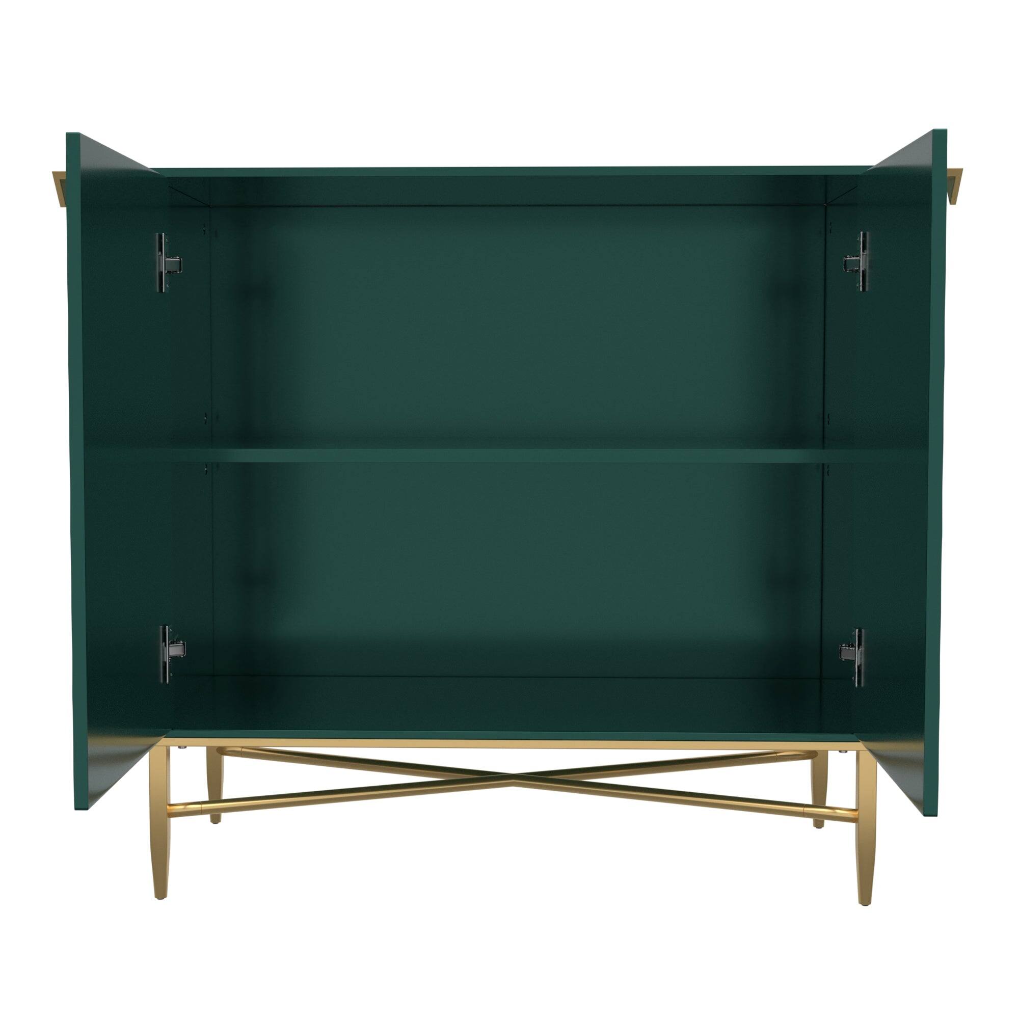 Alt View 8. Boyel Living - 2 Door Locker Accent Cabinet - Green.