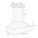 The image shows a drawing of a column with a roof on top. The measurements are provided in both inches and metric units. The column is 93 3/4 inches tall, with a roof that is 13 5/8 inches high. The column is also 24 inches wide, and the roof is 13 1/4 inches wide. The column's base is 19 3/4 inches wide, and the roof's base is 30 inches wide. The roof's base is also 36 inches wide, and the column's base is 48 inches wide.