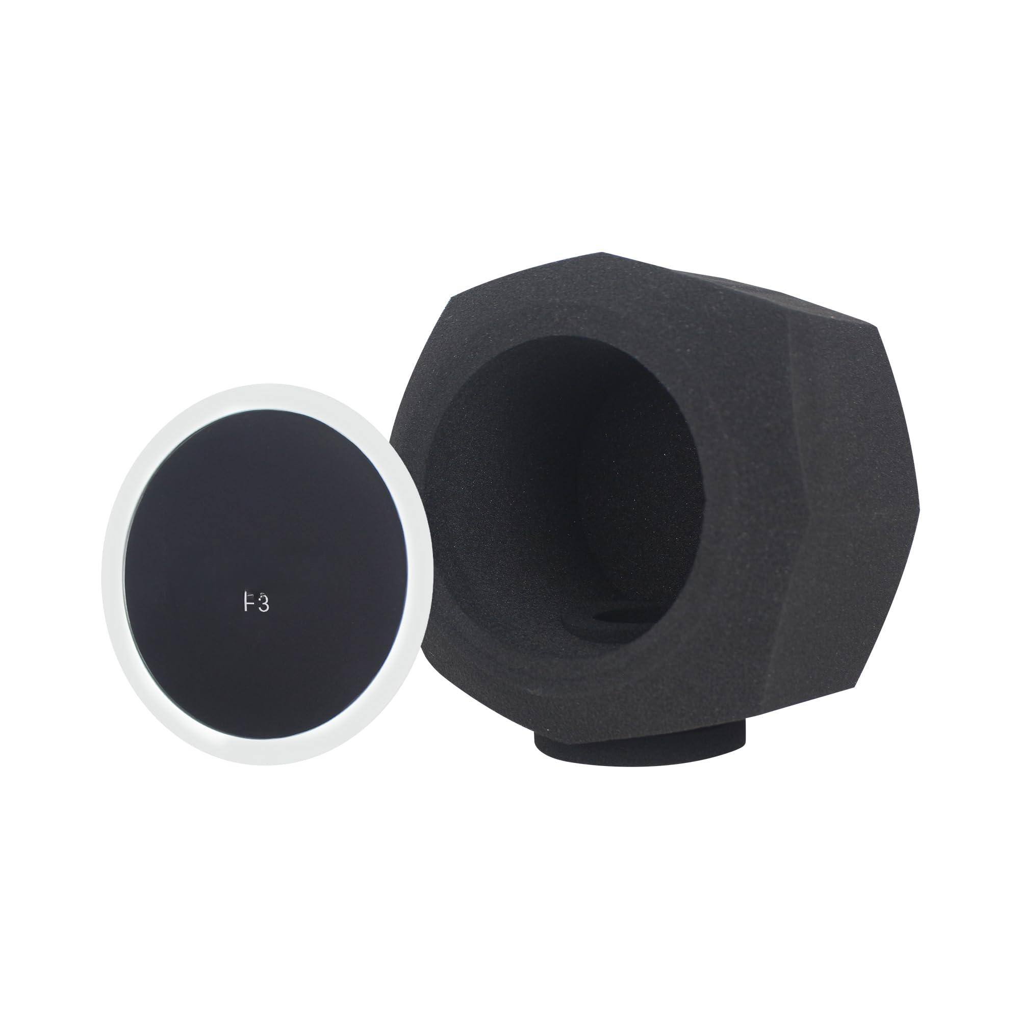 Front. Cedar Assembly - Studio Microphone Windscreen F3 Wind Shield Pop Filter For 1 2 Vocal Isolation Booth Portable Equipment Soundp - Default.