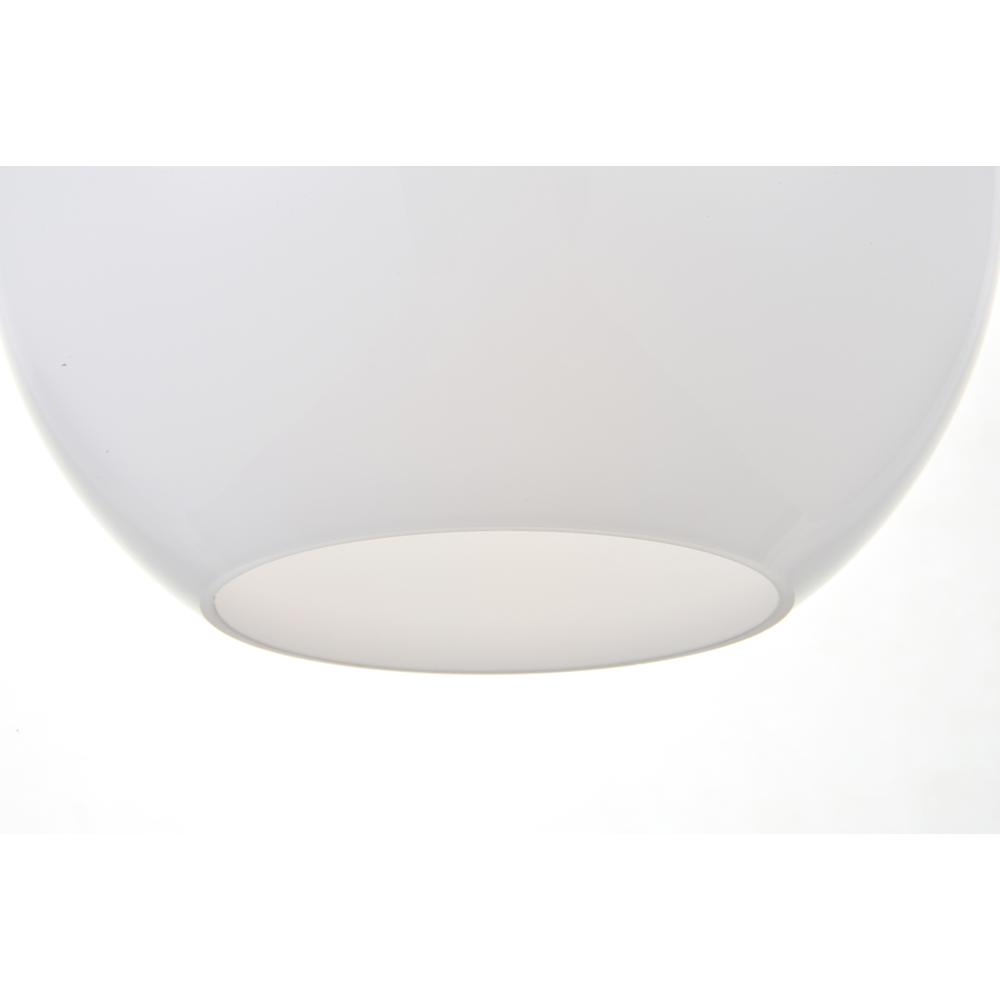 Back. Living District - Baxter 3 Lights Black Pendant With Frosted White Glass - Black And Frosted White.