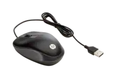 Front. HP - USB Travel Mouse - Black.