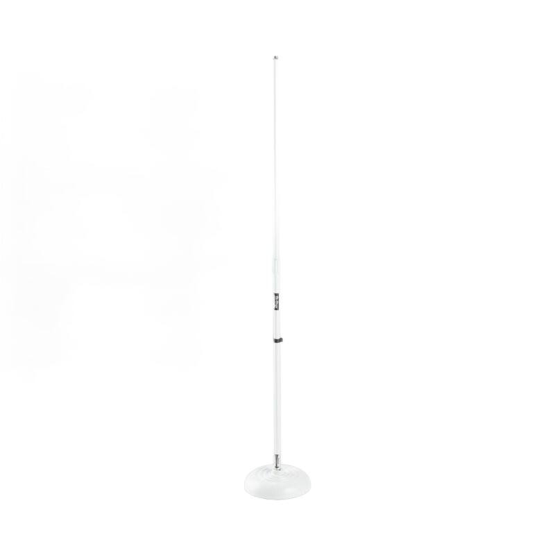 Alt View 1. On Stage Stands - On-Stage MS7201QTR Quarter Turn Round Base Microphone Stand, White - Black.