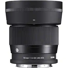 Sigma - 56mm f/1.4 DC DN Contemporary Lens for L Mount - Black