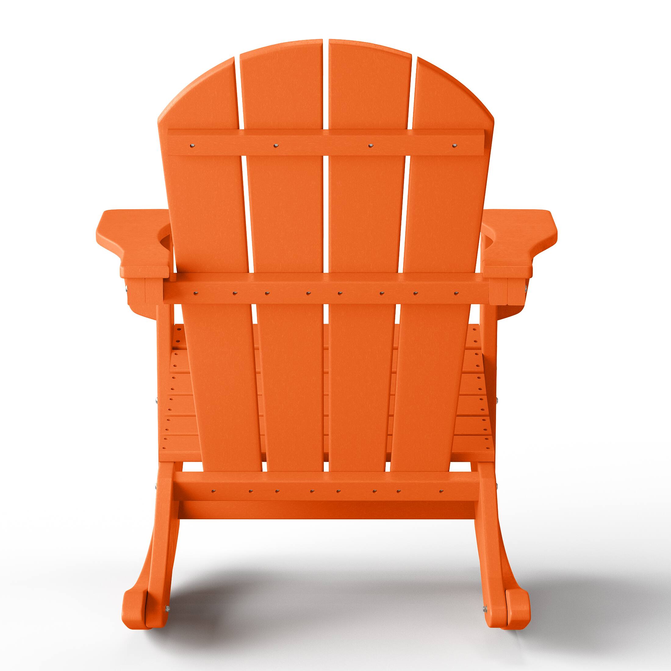 Alt View 2. WestinTrends - WestinTrends Malibu 2 piece set Outdoor / Patio Poly Adirondack rocking chairs ( 2 seater ) - Orange.