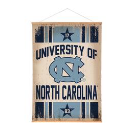 Evergreen Enterprises - North Carolina Tar Heels 36" x 54" Large Canvas Wall Art Tapestry with Wood Frame - Multicolor