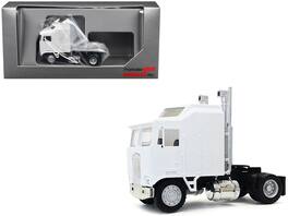 Kenworth K100 Single-Axle Truck with 5-Bar Grill 1/87 (HO) Plastic Model Car by Promotex - White