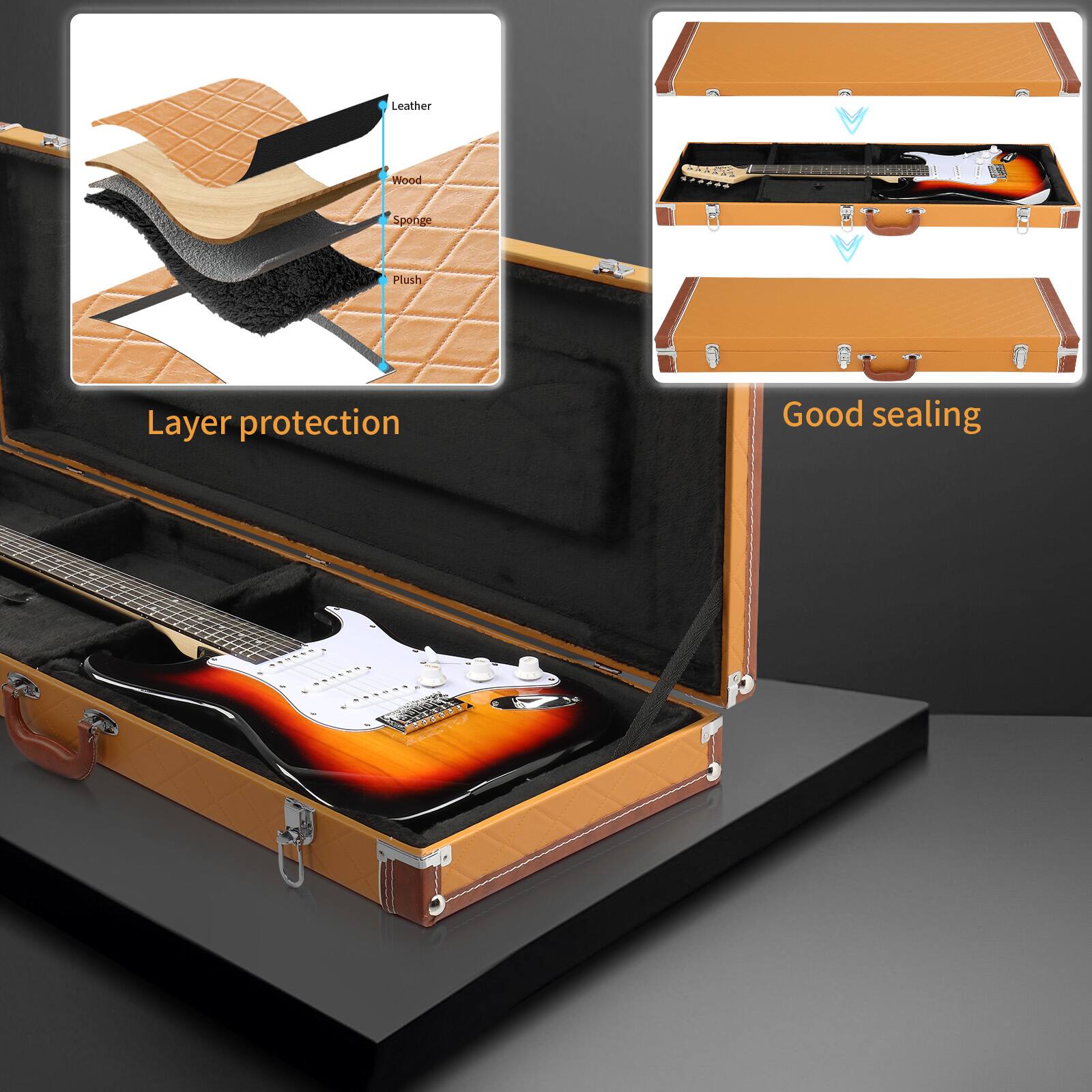 Layer protection

Leather
Wood
Sponge
Plush

Good sealing