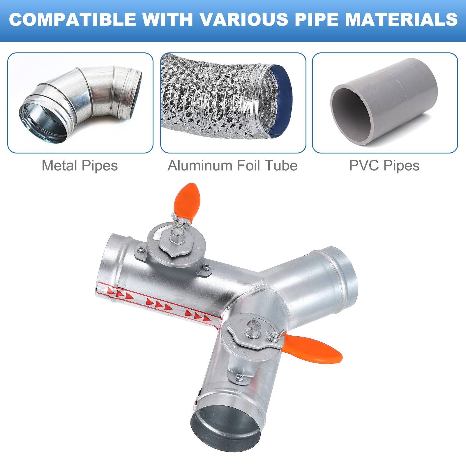 COMPATIBLE WITH VARIOUS PIPE MATERIALS

- Metal Pipes
- Aluminum Foil Tube
- PVC Pipes
