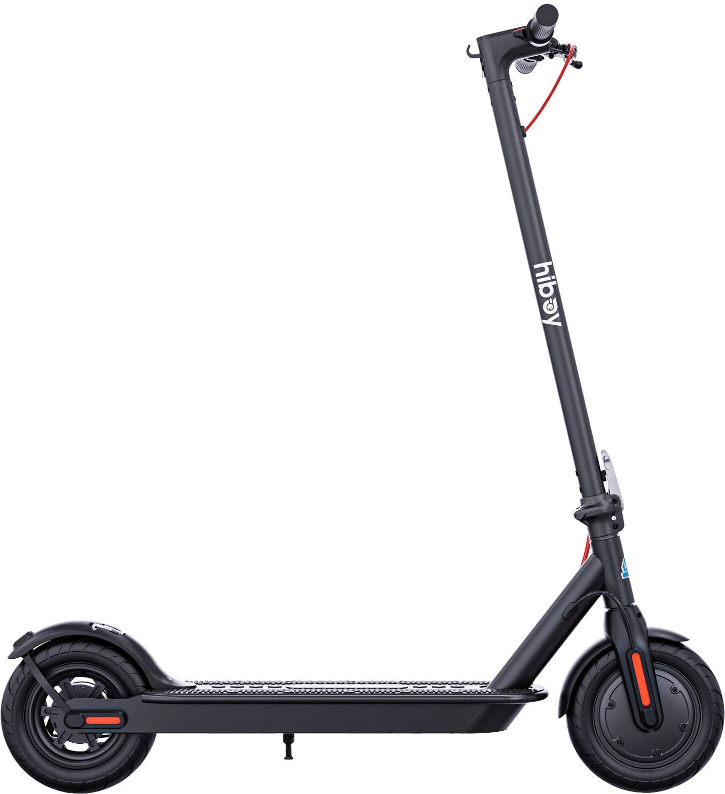 Left. HiBoy - Hiboy S2 SE Electric Scooter, 300W Motor, 10" Tires, 19 Mph Max Speed&17 Miles Range, Foldable Commuter Electric Scooter - Black.
