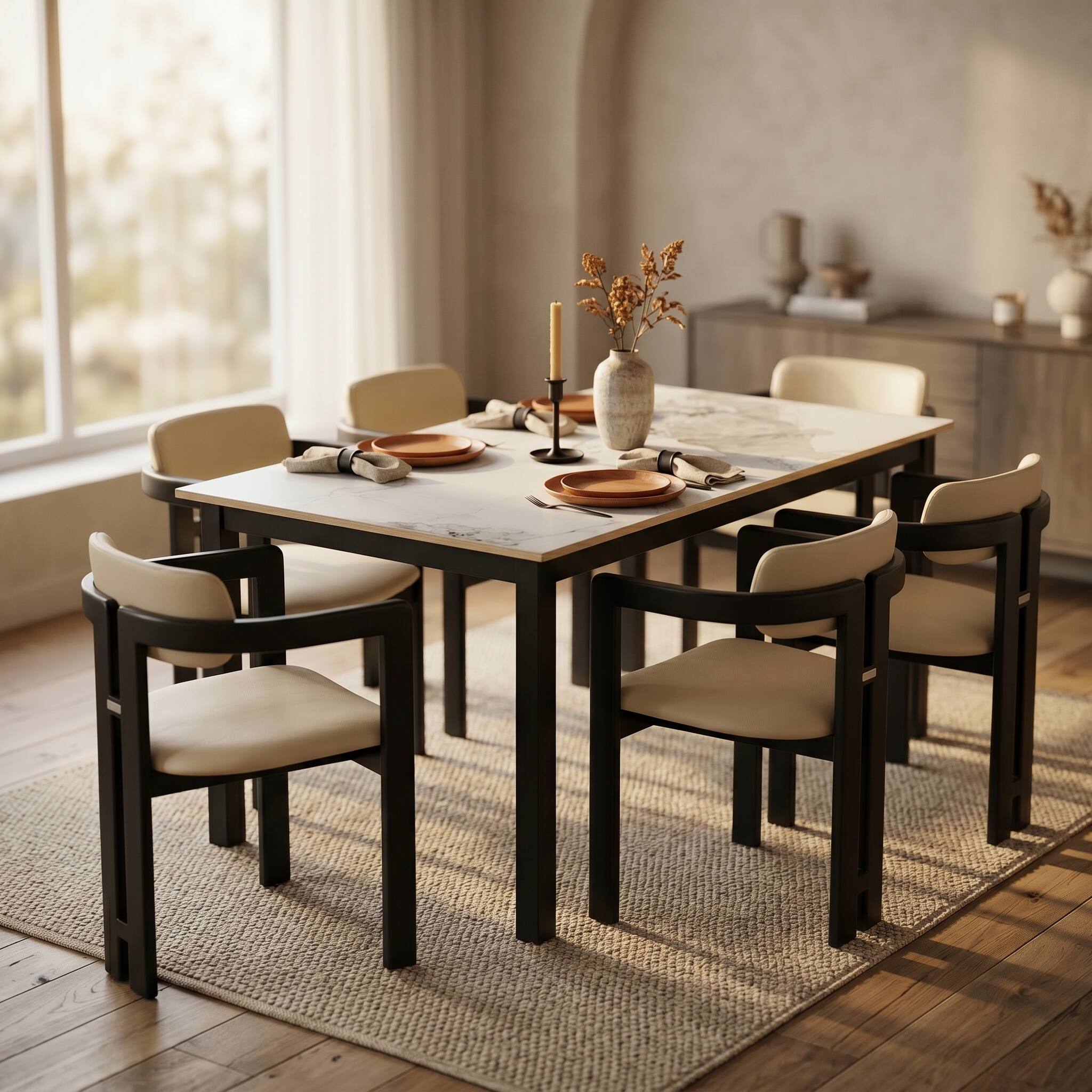 Angle. LeisureMod - Velo 2-PCS Faux Leather Side Chair - Modern Dining Accent Armchair - Black/Off White.