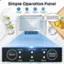 Simple Operation Panel Add Water Indicator Ice Full Indicator Optional Ice Self-cleaning Cube Size Function The transparent window allows you to clearly see how the ice is made.