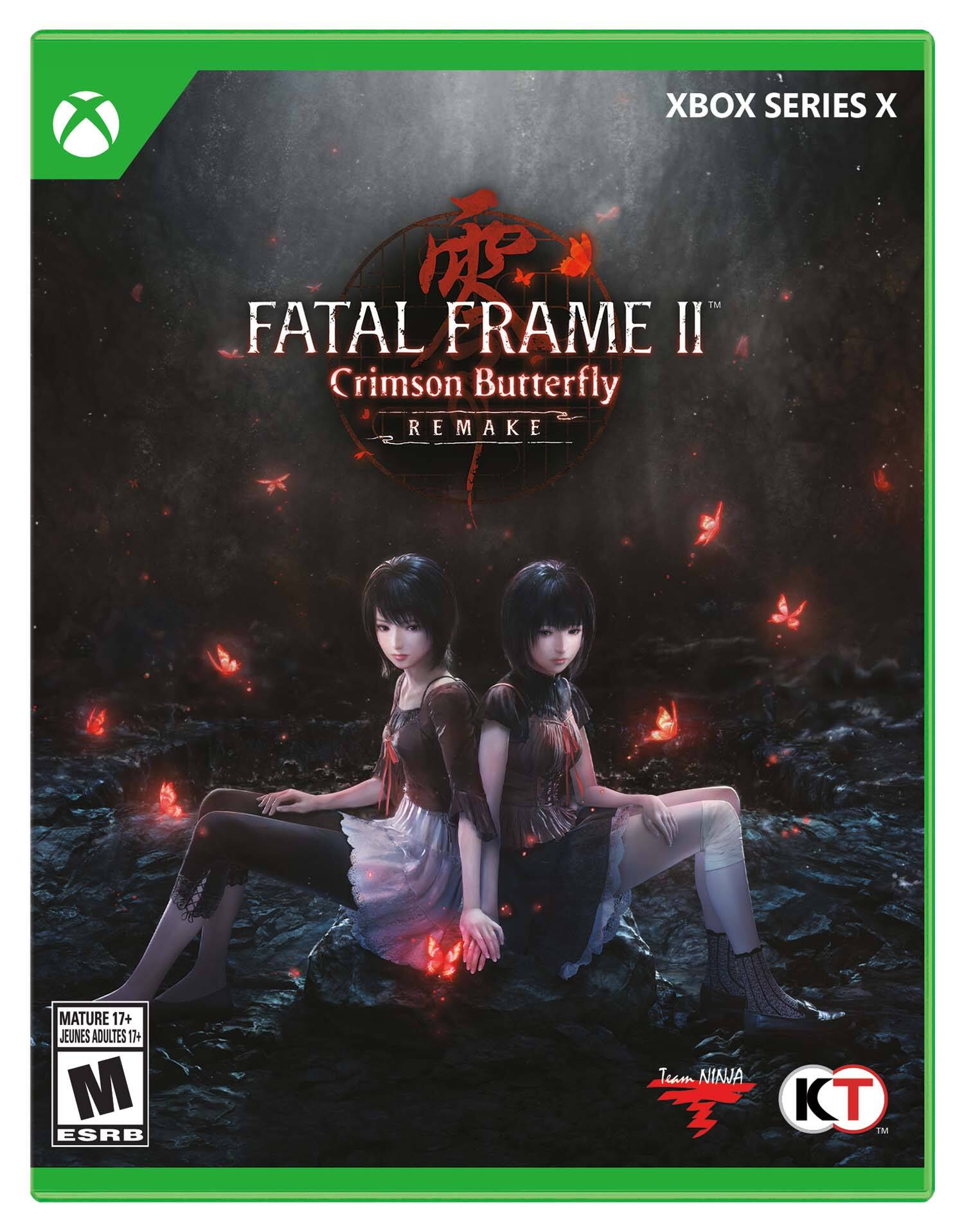 XBOX SERIES X

FATAL FRAME II
Crimson Butterfly
REMAKE

MATURE 17+
JEUNES ADULTES 17+
M

ESRB

Team NINJA
KT - M (Mature 17+)
