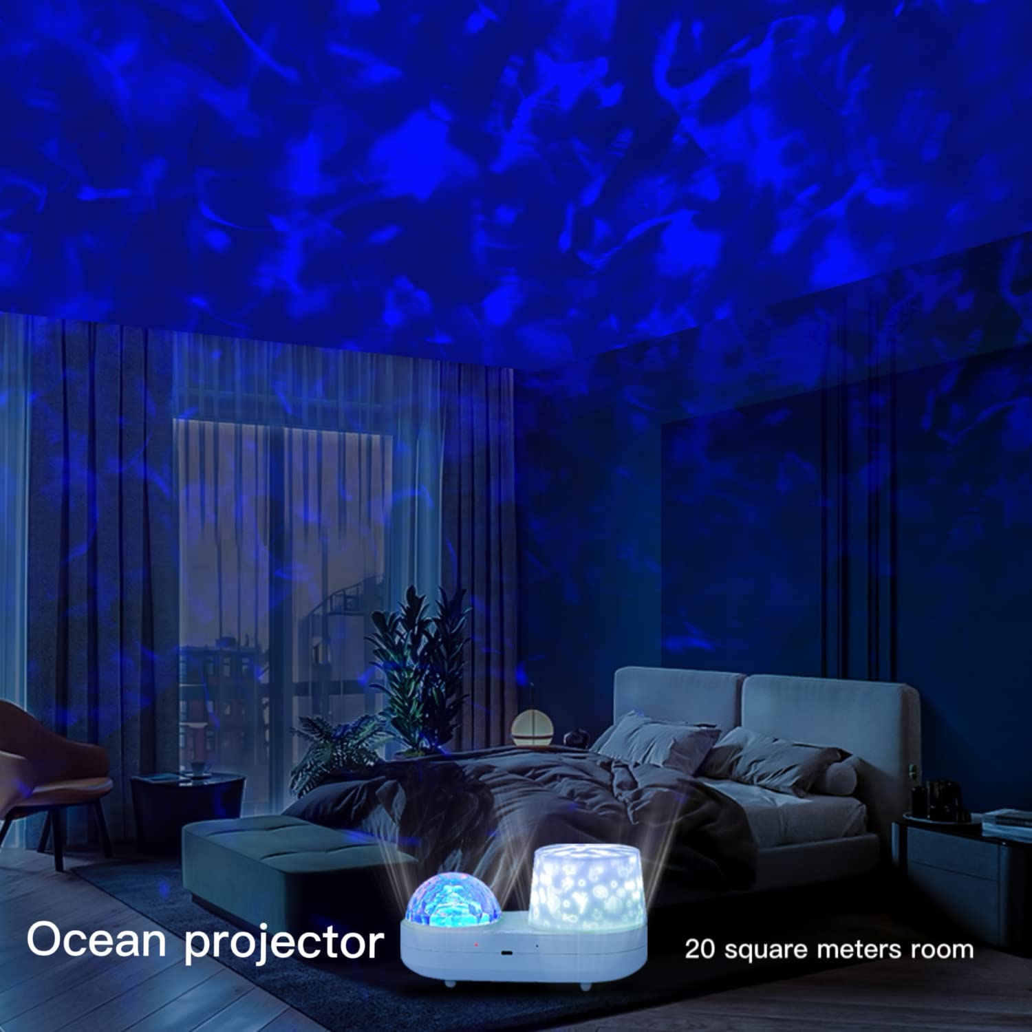 Ocean projector  
20 square meters room