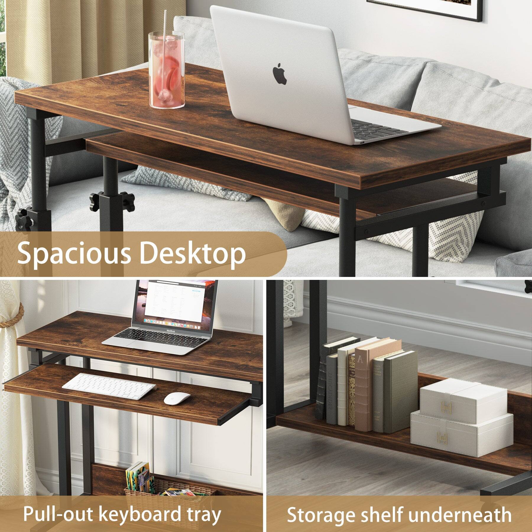 Spacious Desktop

BOOKASS ARIPOBAR

Pull-out keyboard tray

Storage shelf underneath