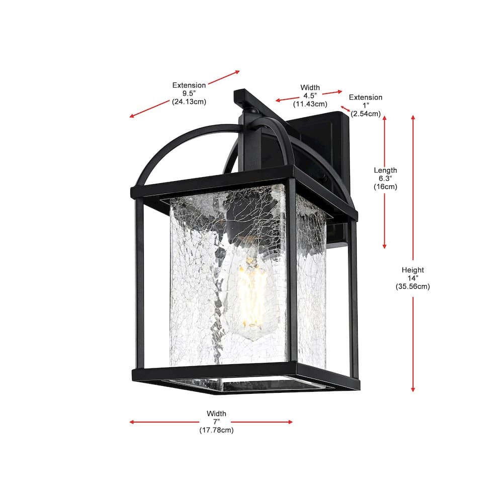 Elegant Lighting - Gratz 7 inch Outdoor Pendant - Black price history on PriceWatchPro