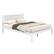 Front. Costway - Full Wooden Platform Bed - White.
