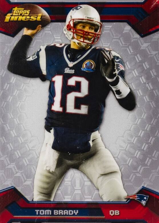 Topps Finest  
Riddell  
China 12  
TOM BRADY  
QB