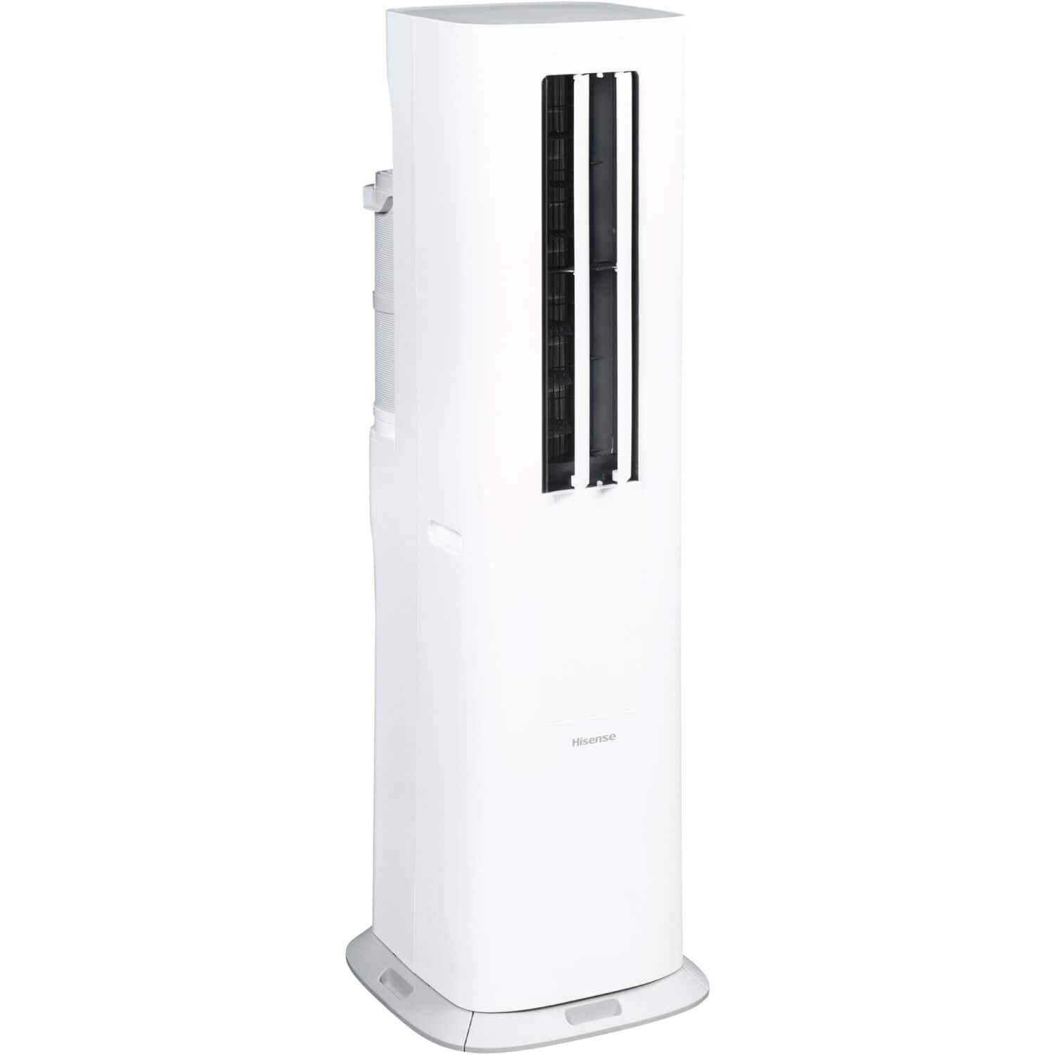 Hisense - 350 Sq. Ft. 8,000 BTU Portable Air Conditioner Inverter with Heat - White - Front_Zoom