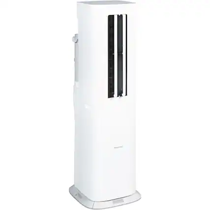 Front. Hisense - 350 Sq. Ft. 8,000 BTU Portable Air Conditioner Inverter with Heat - White.