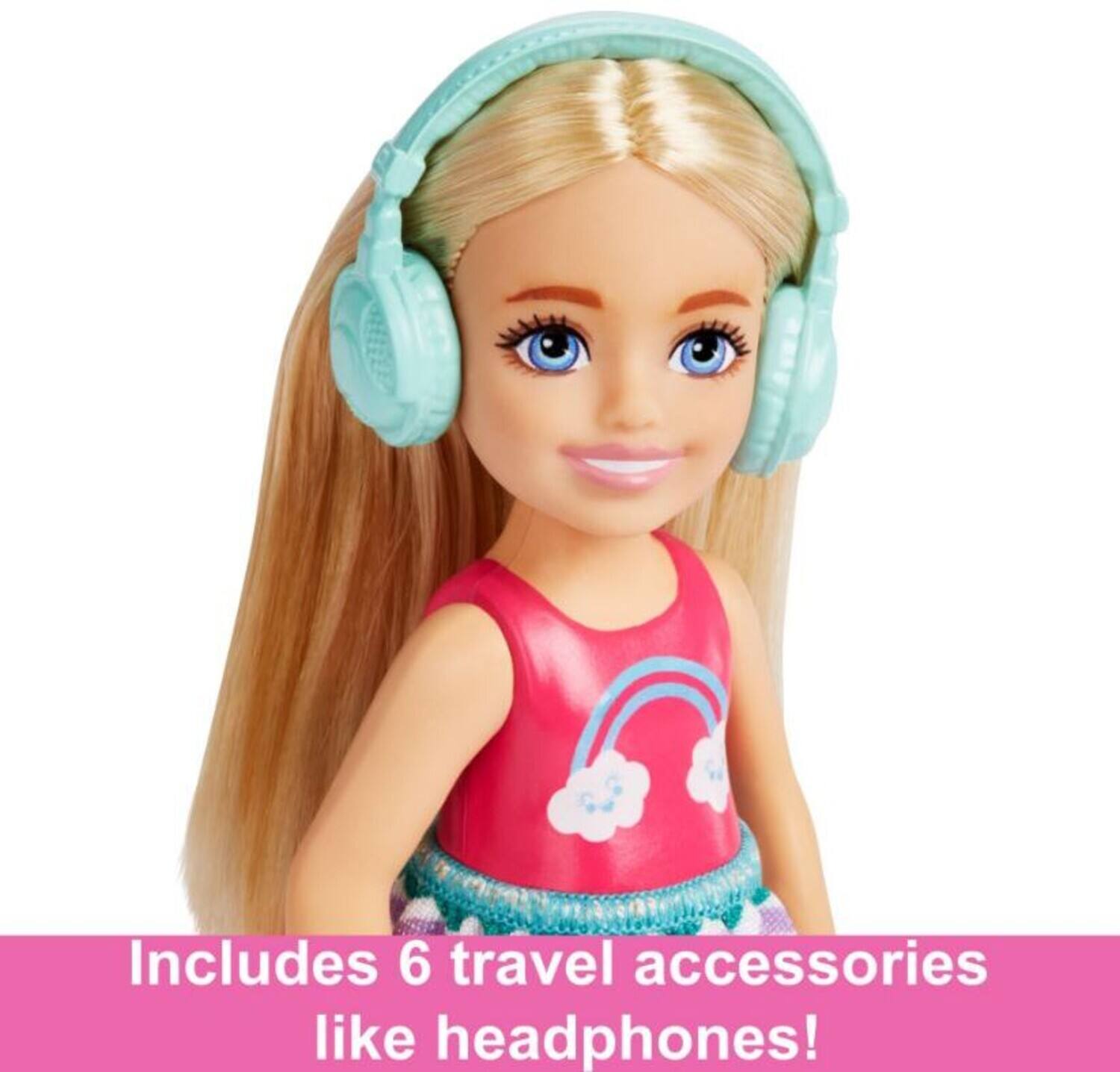 Includes 6 travel accessories like headphones!