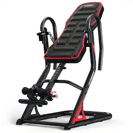 HARISON - Inversion Table, 300 LB Capacity Back Stretcher with 3D Memory Foam & 180° Full Inversion (BB407) - Black