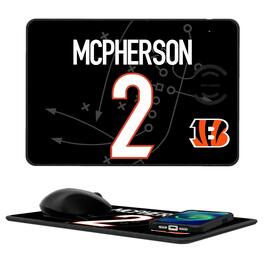 Keyscaper - Evan McPherson Cincinnati Bengals Wireless Charger and Mouse Pad - Black
